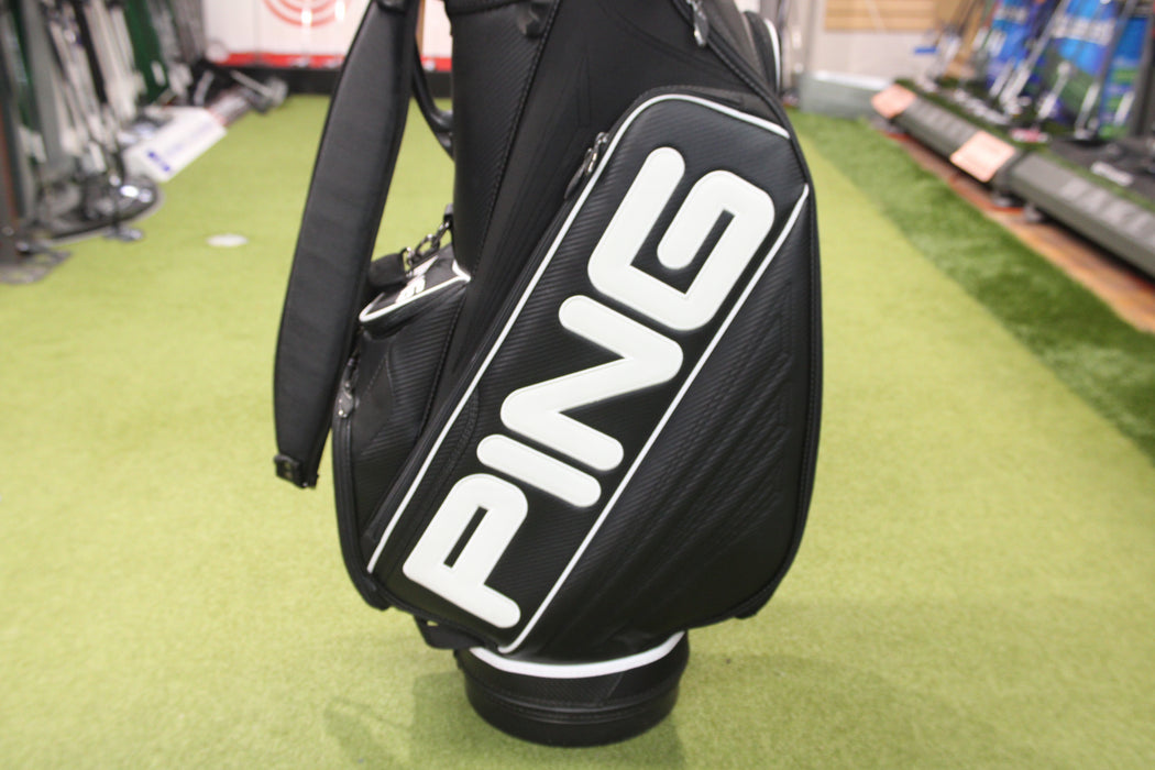 PING STAFF BAG BLACK 533 Pre-Owned