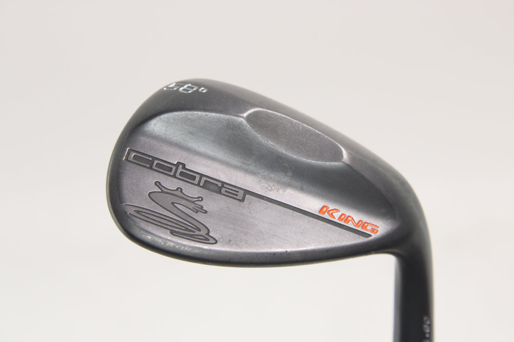 Cobra King Black Wedge Versatile Right Handed 58 Degrees 9 Degrees of Bounce with KBS Tour 120 Gram FLT Stiff Flex Pre-Owned