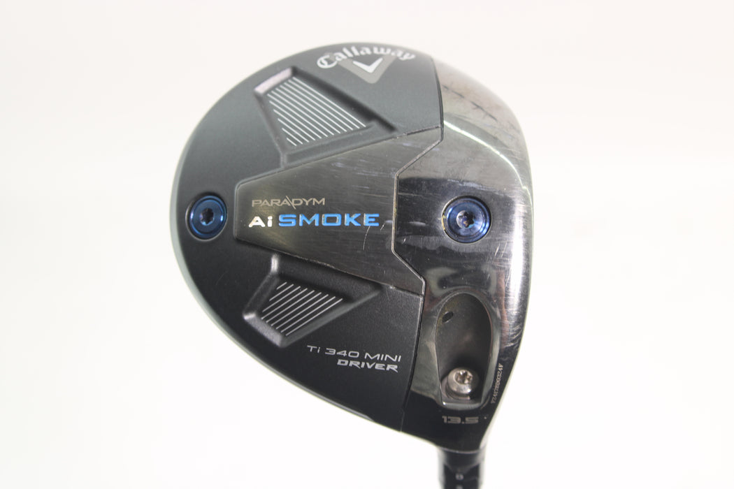 Callaway Paradym Ai Smoke Ti 340 Mini Driver Right Handed 13.5 Degree with Denali Blue 60 Gram 6.0 Stiff Flex PRe-Owned