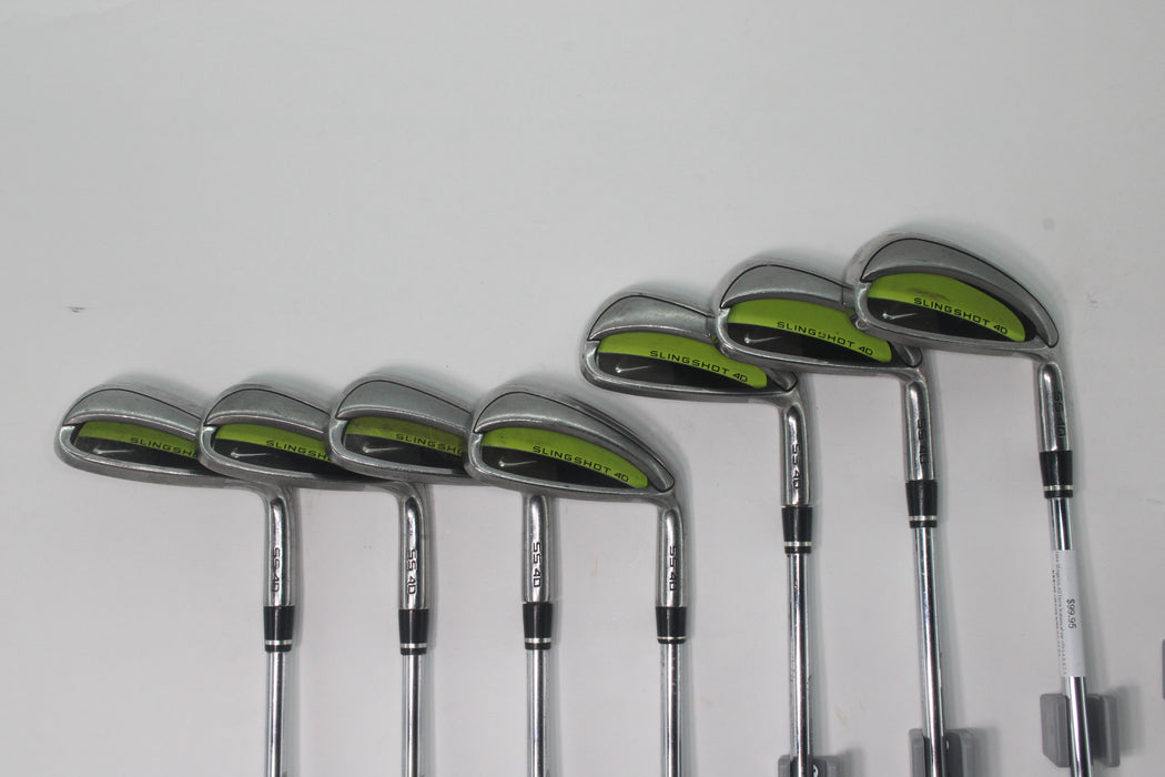 Nike Slingshot 4D Irons Individual set (RH) 4,5,6,7,9,PW,AW steel Pre-owned