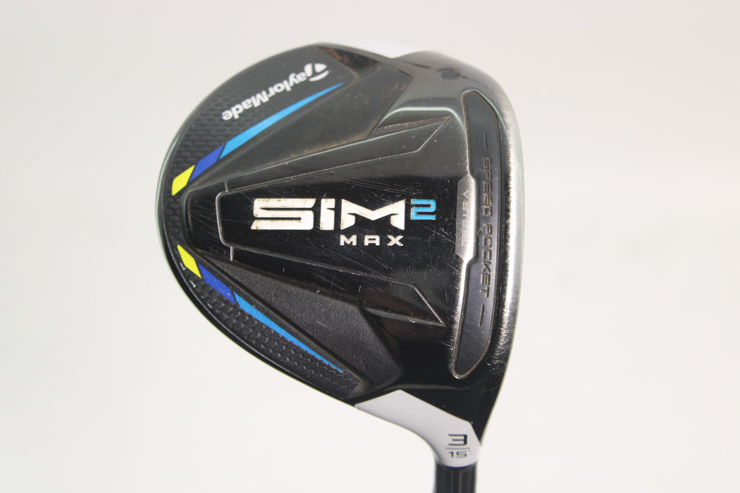 TaylorMade SIM2 MAX Fairway Wood 15deg (RH) Ventus FW6/S Flex Pre-owned