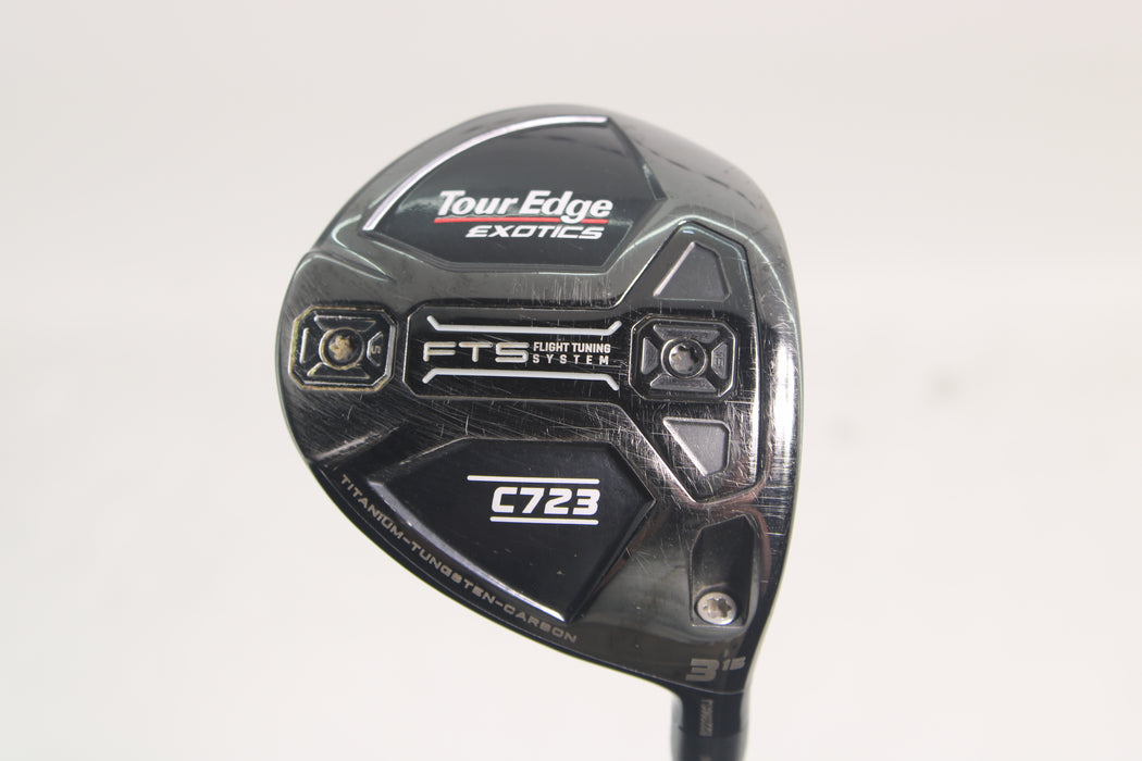 TourEdge C723 fairway wood RH #3 HZRDUS GEN 4 Black 60 S Pre-Owned
