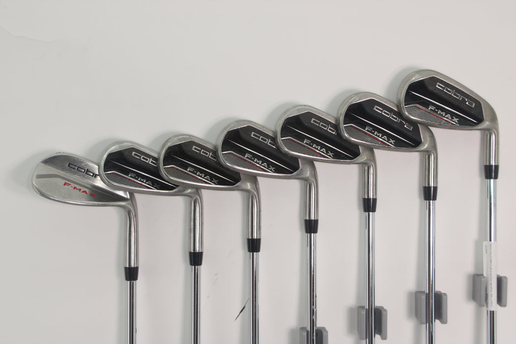 Cobra F-Max Superlite irons RH 5-9P.G steel S Pre-Owned