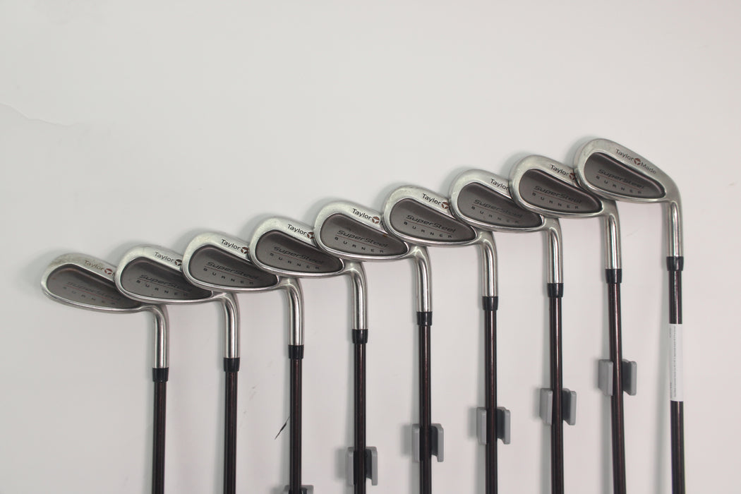 TaylorMade Supersteel Burner iron RH 3-9P.S Taylormade Bubble 80 R Pre-Owned
