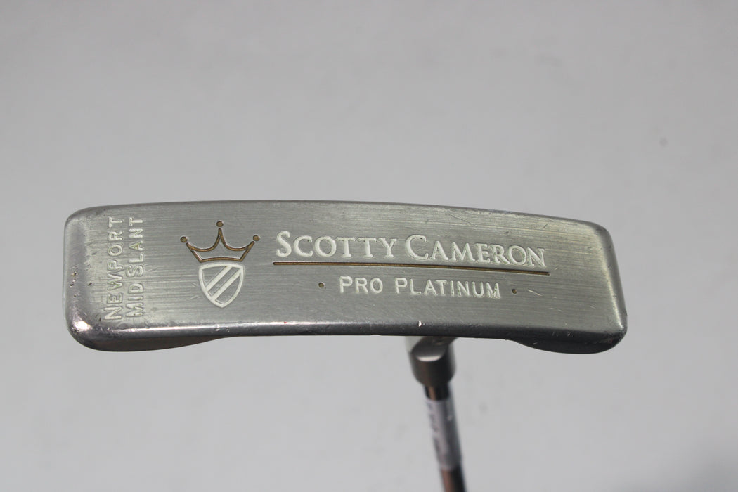 Scotty Cameron Pro Platinum Newport Mid Slant Putter RH 34 inch Pre-owned