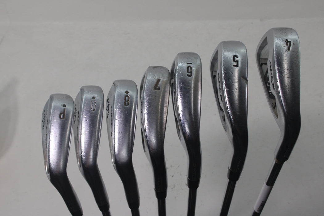 Callaway Apex/Apex Pro combo irons RH 4-7(Apex)/8-P(Apex Pro ) Eleveate ETS 115 steel S Pre-owned