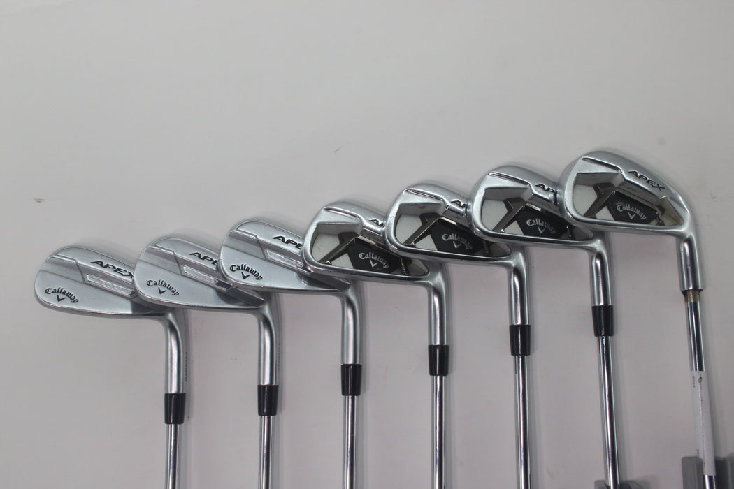 Callaway Apex/Apex Pro combo irons RH 4-7(Apex)/8-P(Apex Pro ) Eleveate ETS 115 steel S Pre-owned