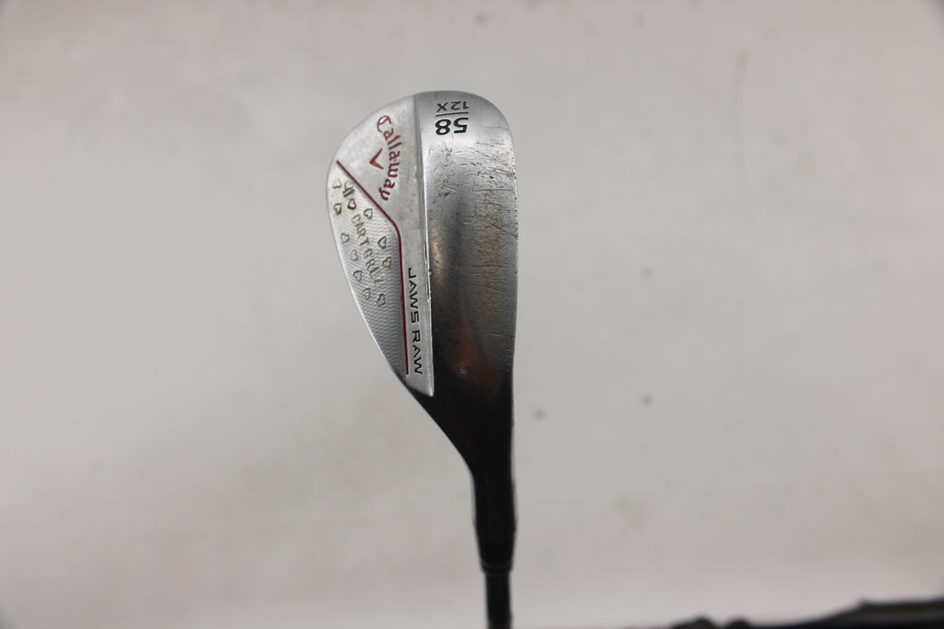 Callaway Jaws Raw Chrome Wedge (RH) 58/12S TT DG Tour issue S400 Pre-owned