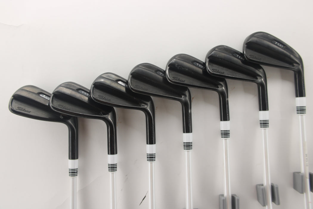 Titleist 2021 T100 Black Iron Set(RH) 4-PW KBS Tour Custom White /R flex Pre-Owned