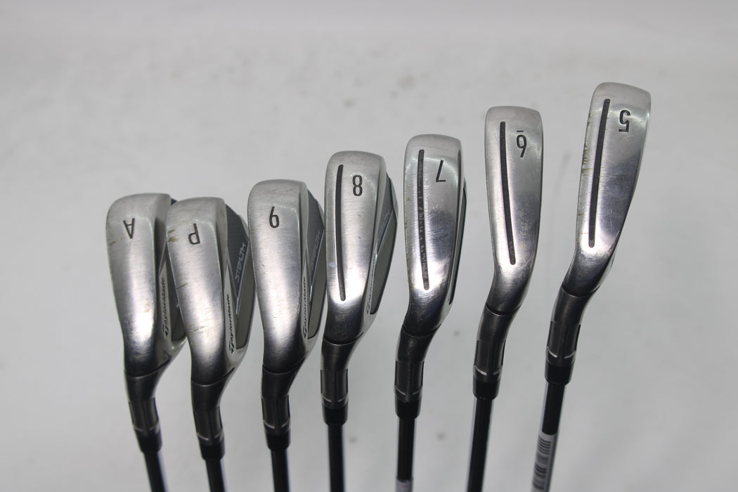 TaylorMade Stealth Iron Set (LH) 5-Pw,Aw KBS Max steel /Reg Pre-owned
