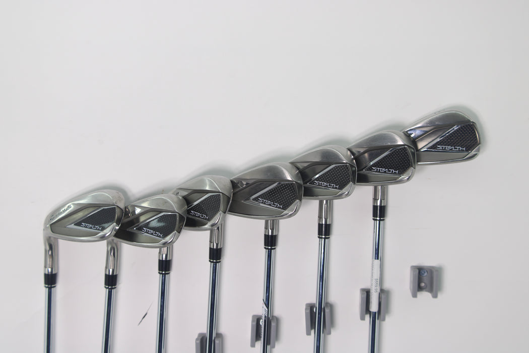 TaylorMade Stealth Iron Set (LH) 5-Pw,Aw KBS Max steel /Reg Pre-owned
