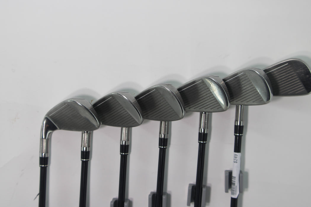 TaylorMade M6 irons RH 5-9P Fujikura Atmos Orange R Pre-Owned