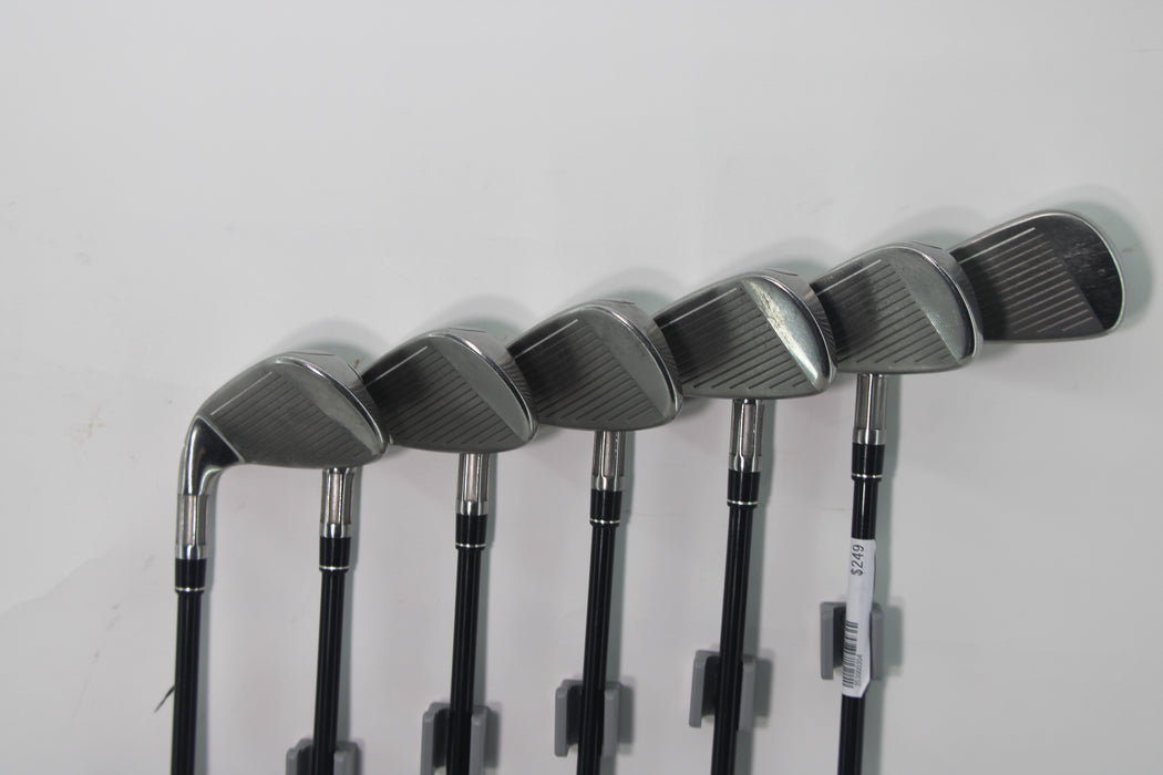 TaylorMade M6 irons RH 5-9P Fujikura Atmos Orange R Pre-Owned
