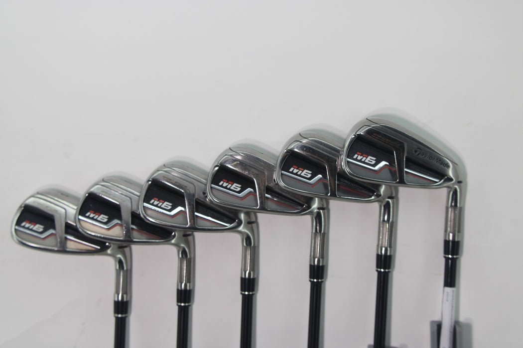 TaylorMade M6 irons RH 5-9P Fujikura Atmos Orange R Pre-Owned