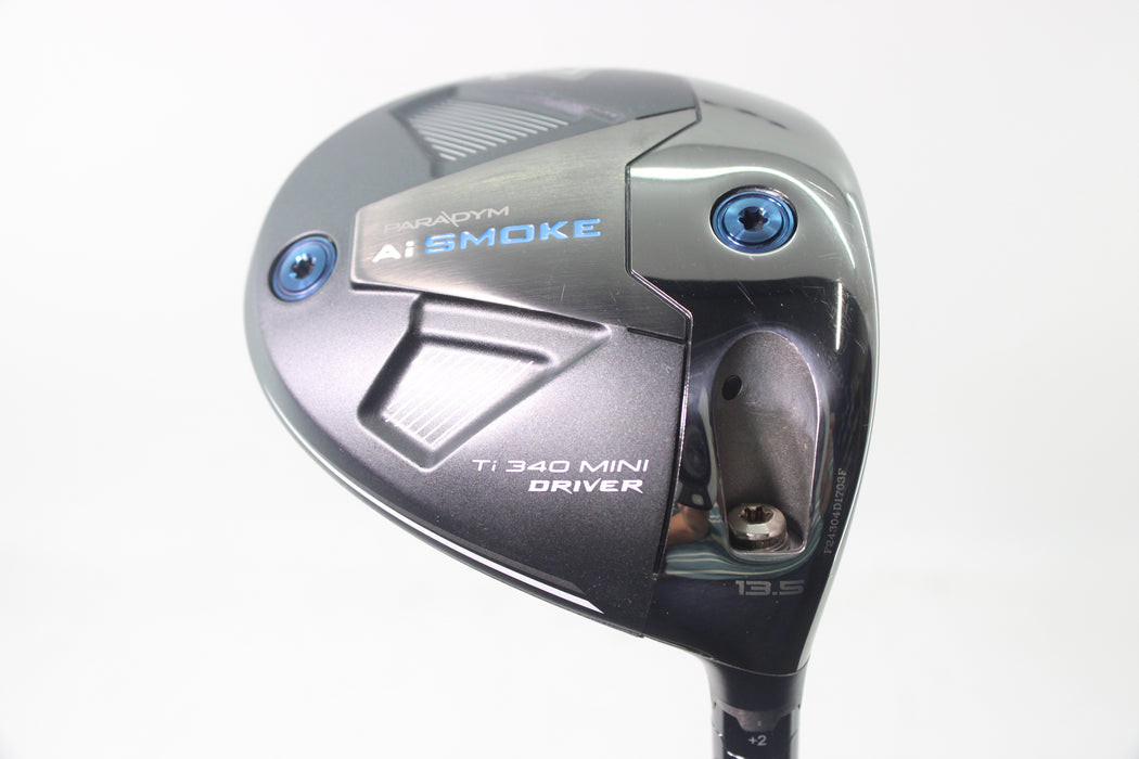 Callaway Paradym Ai Smoke Ti 340 Mini Driver (RH) 13.5Deg Denali Grey 50/5.5Reg Pre-owned