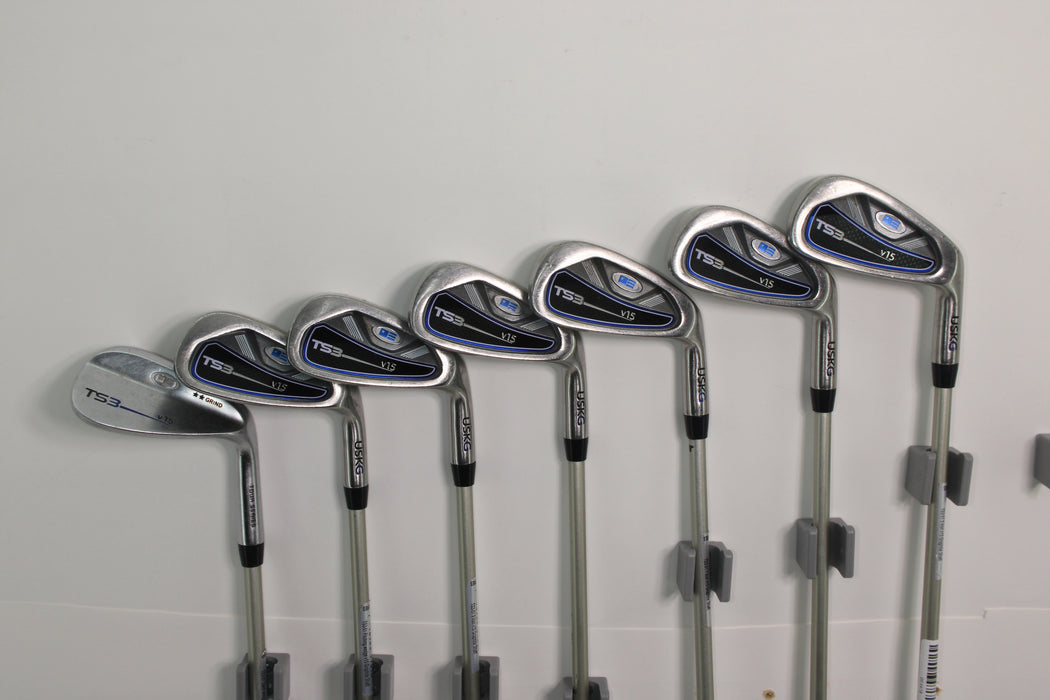 US Kids Tour Series TS-3 Irons 5-PW and 56* wedge Right handed GR for 51"