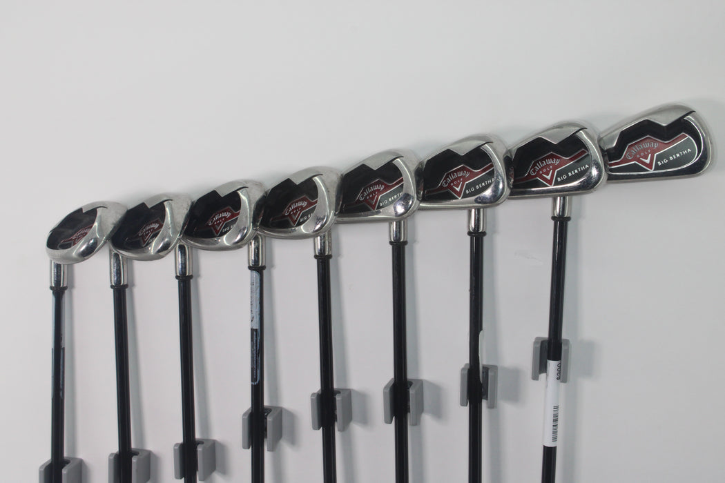 Callaway Big Bertha 2006 Irons LH 4-9P.S 75 graphite R Pre-owned