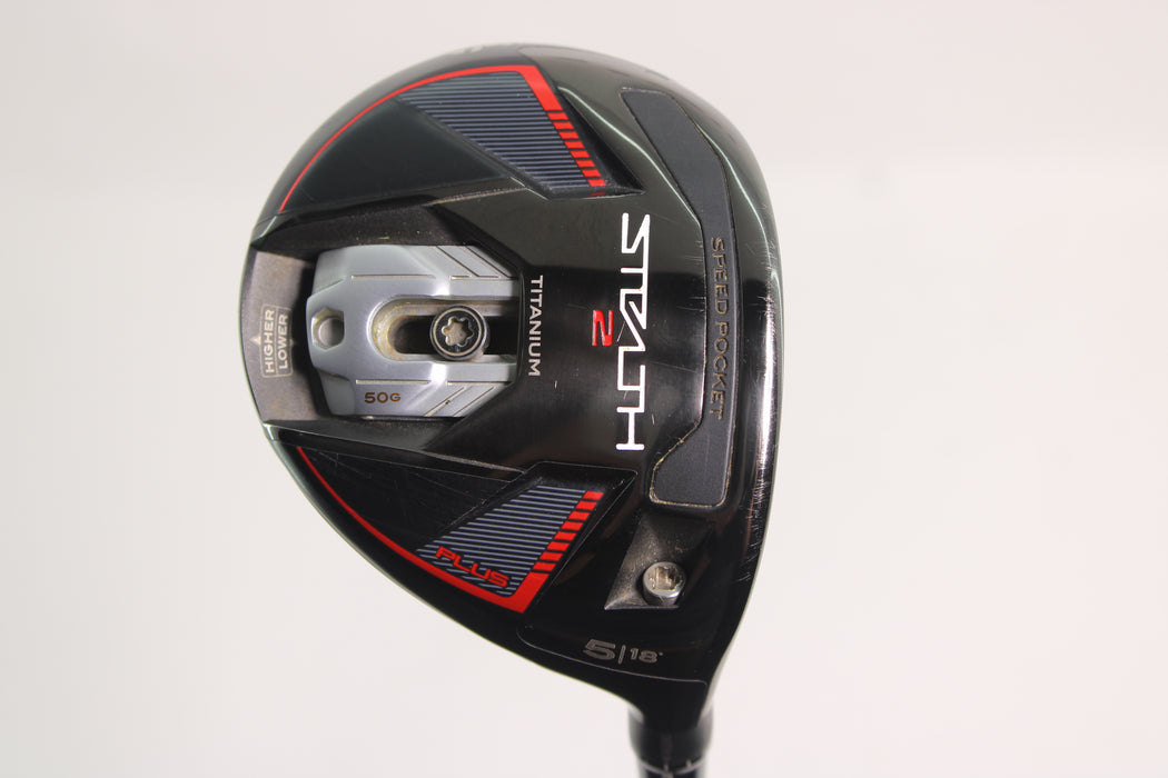 TaylorMade Stealth 2 plus  5 Fairway Wood Right Handed With Kaili Red 75 gram Stiff flex Pre-Owned