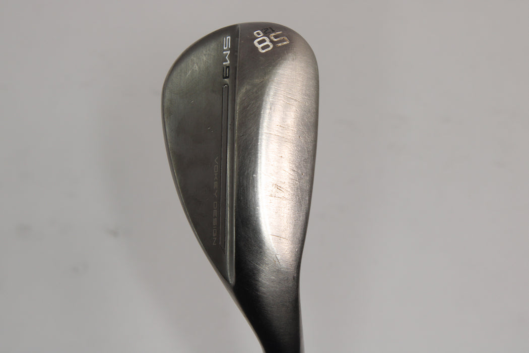 Titleist Vokey SM9 Brushed Steel Wedge 58/12 with DGTI onyx S400 Pre-Owned