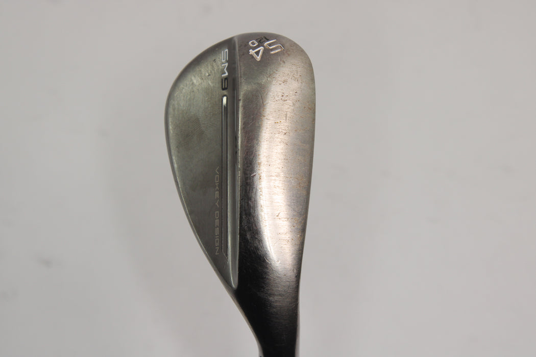 Titleist Vokey SM9 Brushed Steel Wedge 54/10 with DGTI onyx S400 Pre-Owned