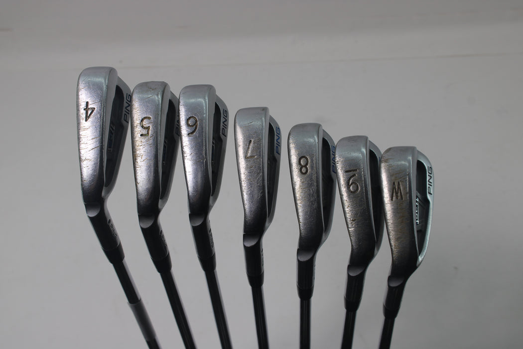 PING S57 irons RH 4-9P steel Pre-owned