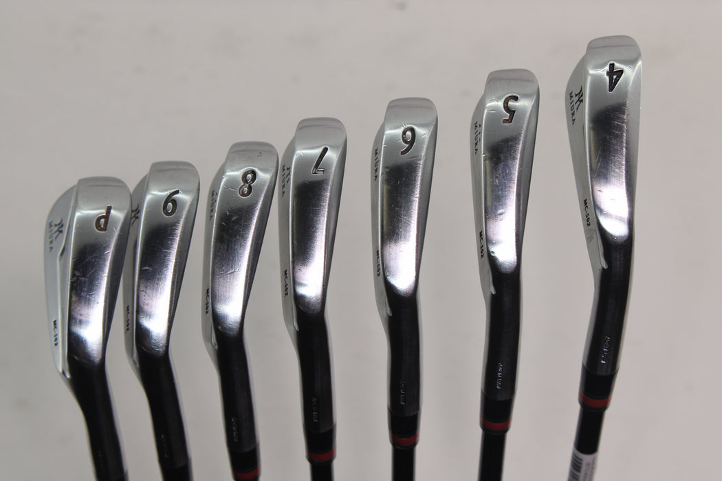 Miura MC-502 irons 4-PW Right Handed With 105 TX Mitsubishi MMT shaft Pre-Owned