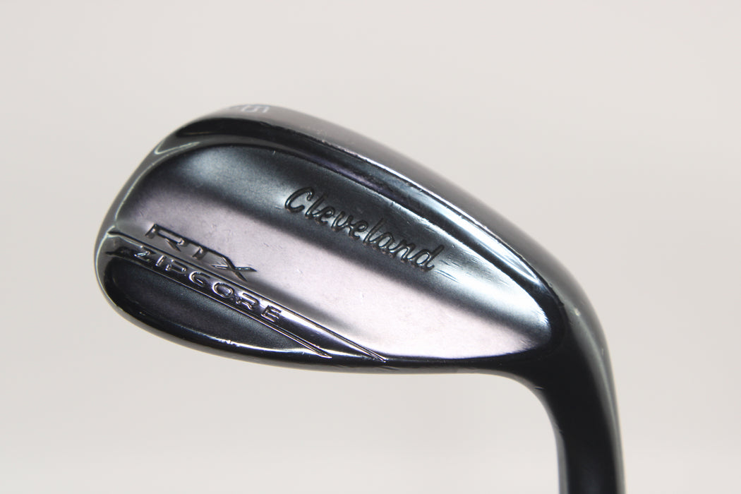 Cleveland RTX Zipcore Black Satin Wedge 56 degree with 10 bounce M Grind with DG Tour Issue Spinner Steel Shaft Wedge flex Pre-Owned