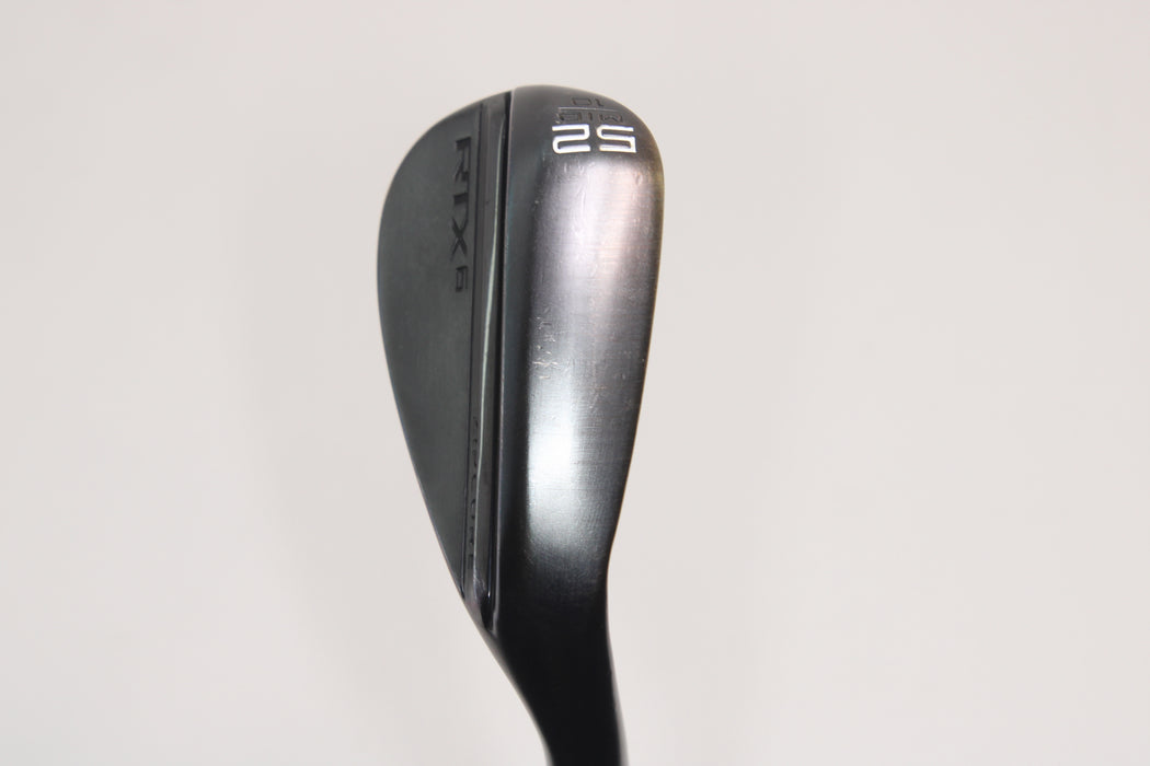 Cleveland RTX 6 ZipCore  Black Satin Wedge 52 Degreewith 10 bounce M grind with DG Tour Issue Spinner Steel Wedge Flex Pre-Owned