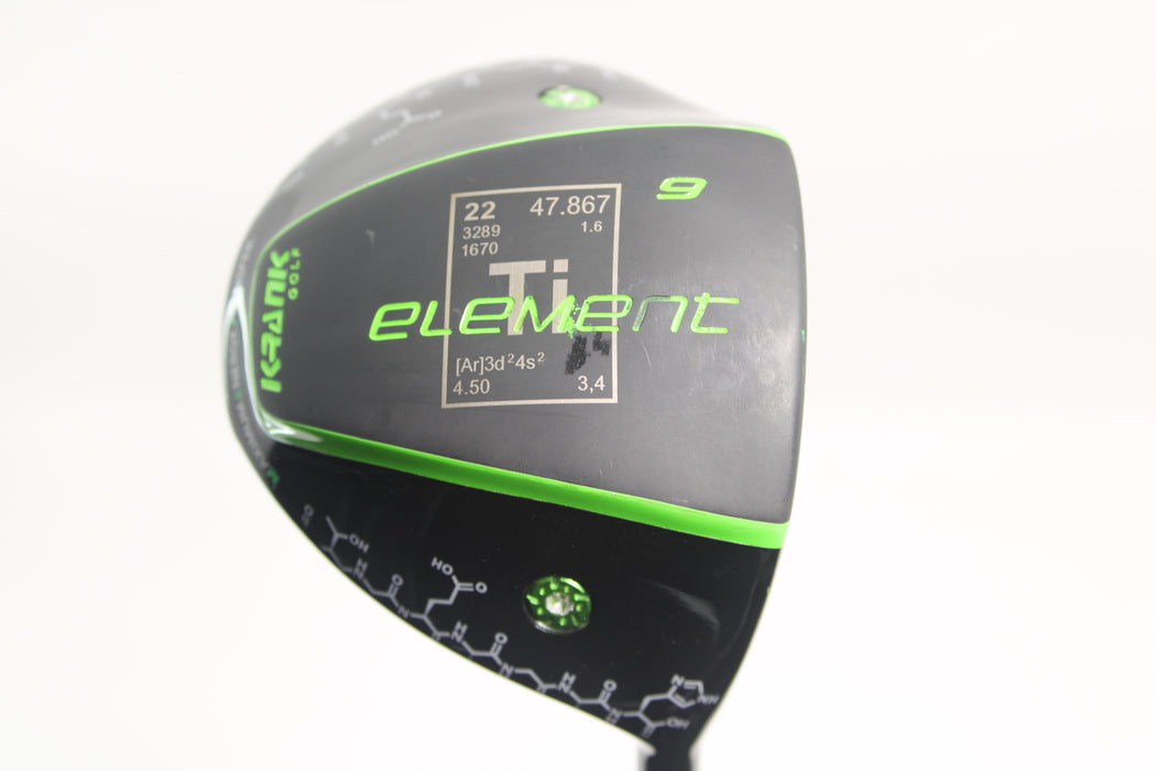 Krank Golf Element Driver 9 Degree Right Handed with House of Forged Patriot Long Drive shaft Pre-Owned