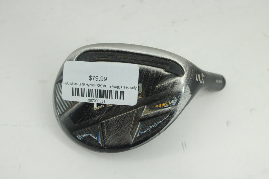 TaylorMade Qi10 Hybrid (RH) 5H (27deg) Head only Pre-Owned