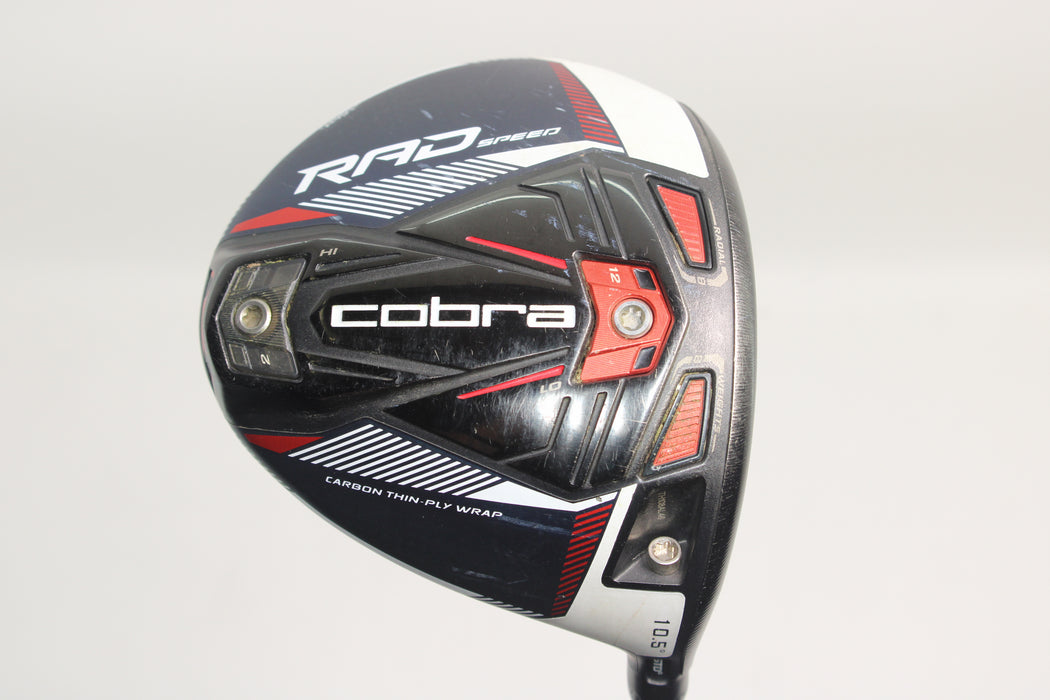 Cobra Rad Speed Driver Right Handed 10.5 Degree with Motore X 60 Gram Regular Flex Pre-Owned