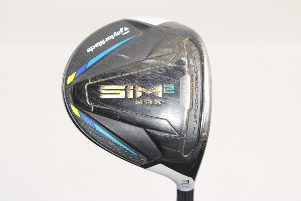 TaylorMade Sim 2 Max 3 wood 15 Degrees with Aldila Rogue 70 Gram Stiff Flex Pre-Owned