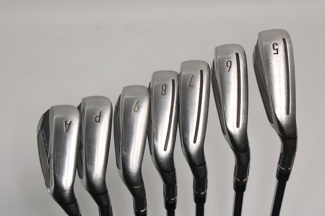 TaylorMade Stealth Irons Right Handed 5-PW,AW with Steel Shafts Pre-Owned