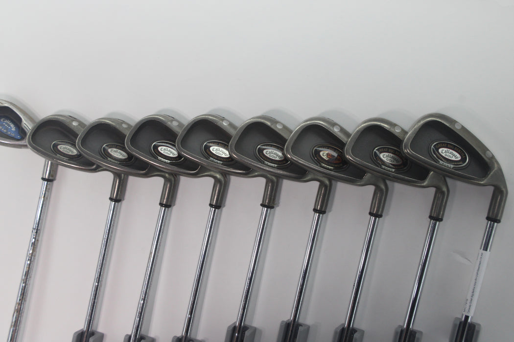 Callaway Great Big Bertha Irons RH 3-9P/Steelhead x16 AW Pre-owned