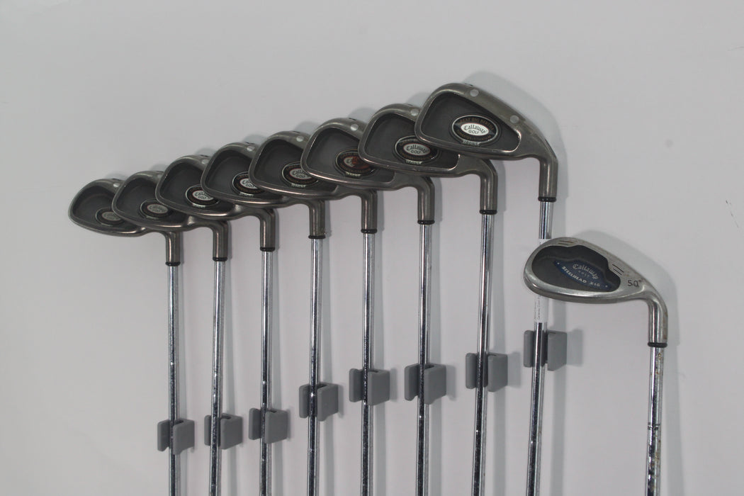 Callaway Great Big Bertha Irons RH 3-9P/Steelhead x16 AW Pre-owned
