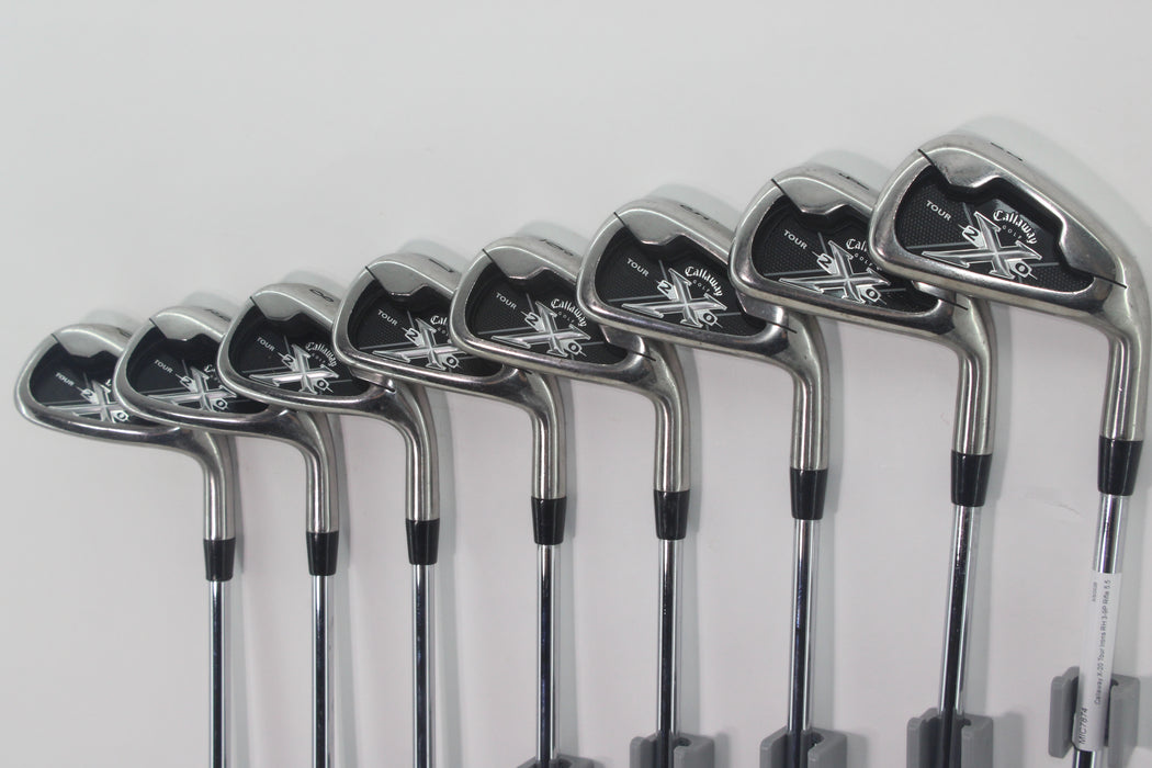 Callaway X-20 Tour Irons RH 3-9P Rifle 5.5 Pre-owned
