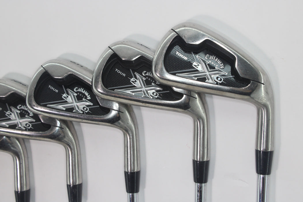 Callaway X-20 Tour Irons RH 3-9P Rifle 5.5 Pre-owned