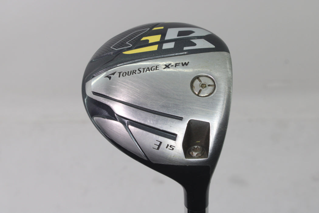 Bridgestone Tour B X-FW 3 Wood 15 Deg (RH) Tour AD b14-03w Stiff 55 Pre-Owned