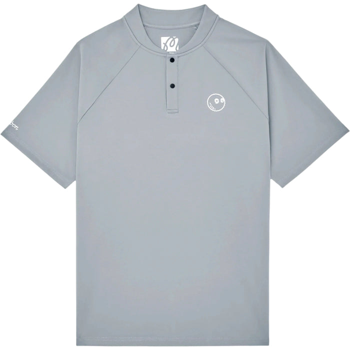 Malbon Performance Blade Collar Polo - Steel
