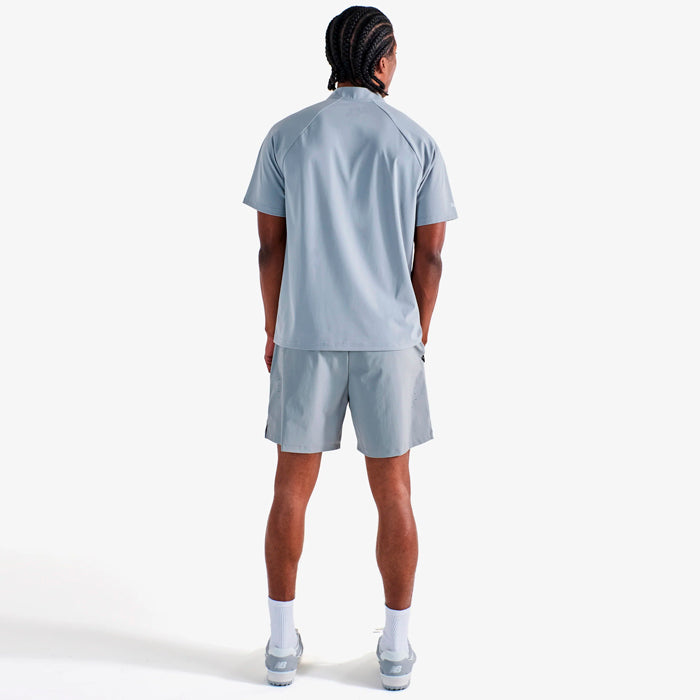 Malbon Performance Blade Collar Polo - Steel