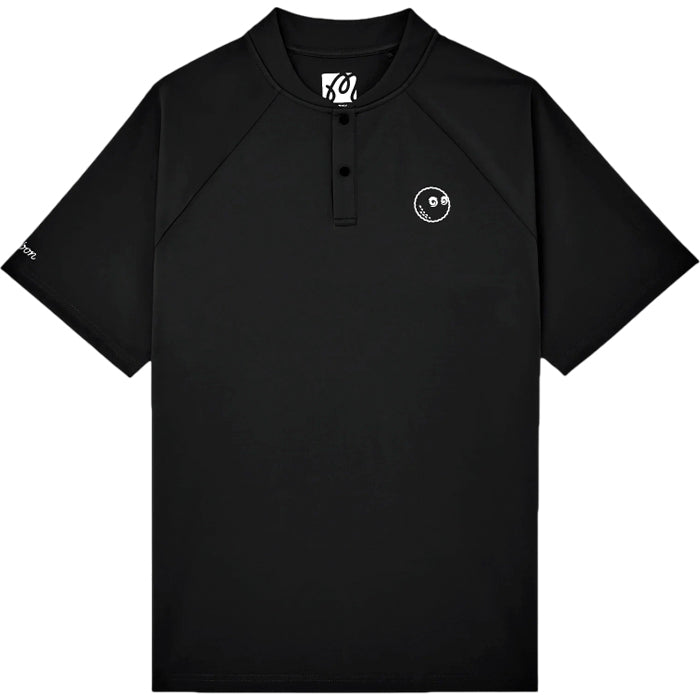 Malbon Performance Blade Collar Polo - Black