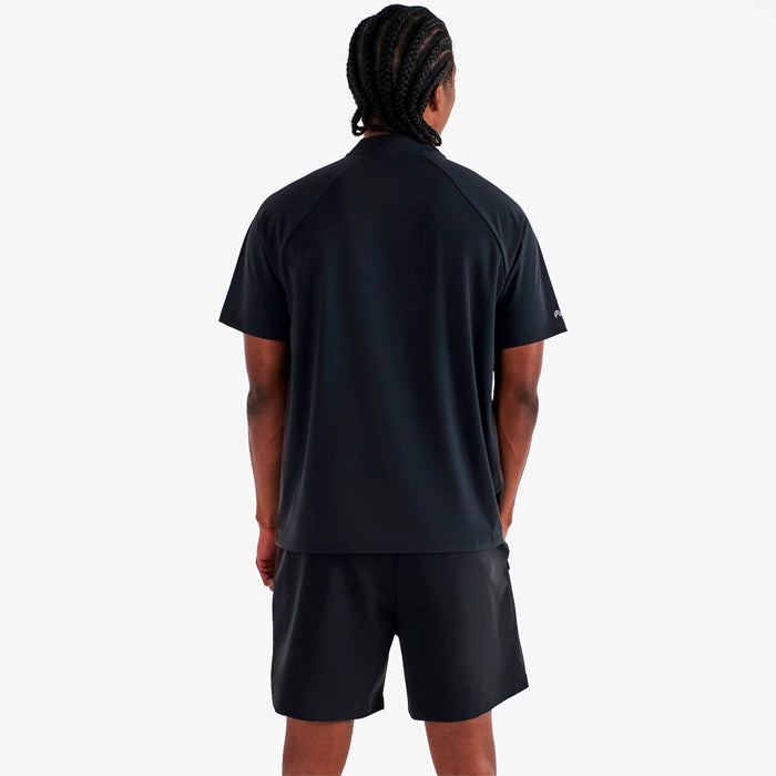 Malbon Performance Blade Collar Polo - Black