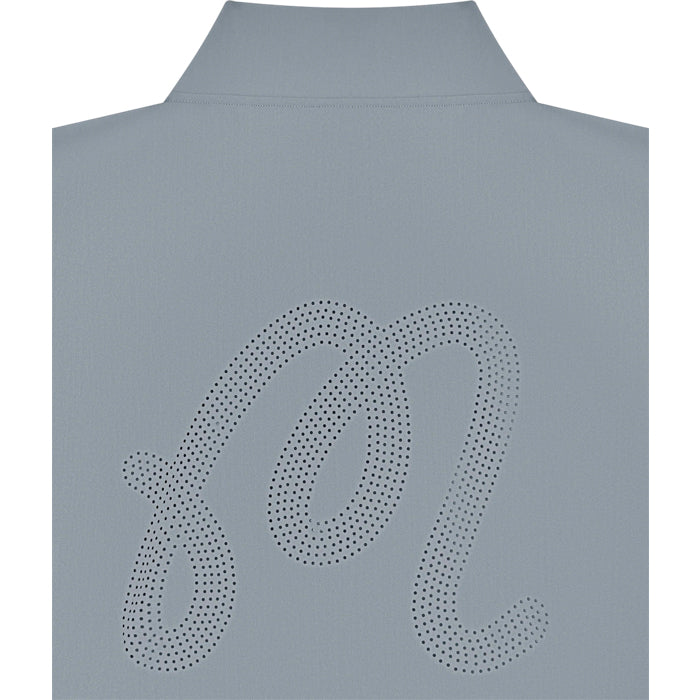 Malbon Performance Quarter Zip Shell Pullover - Steel