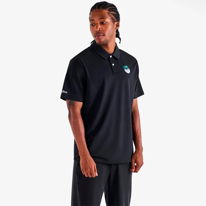 Malbon Fairway Baldwin Polo - Black