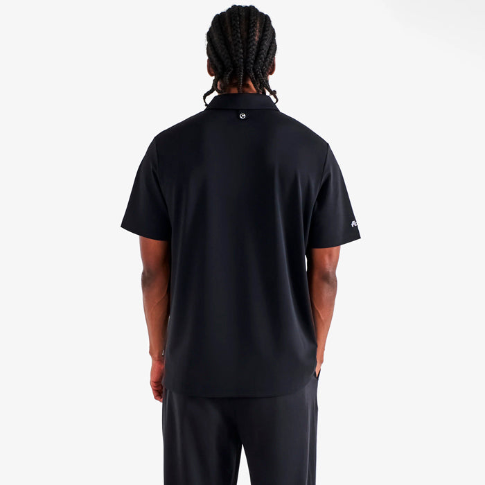 Malbon Fairway Baldwin Polo - Black