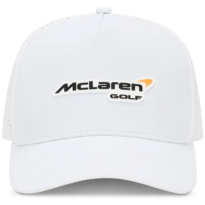 McLaren Golf Velocity High-Crown Performance Cap- White