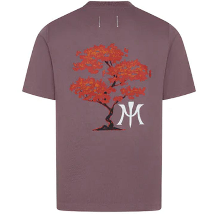 Miura Autumn Script Tee - Mauve