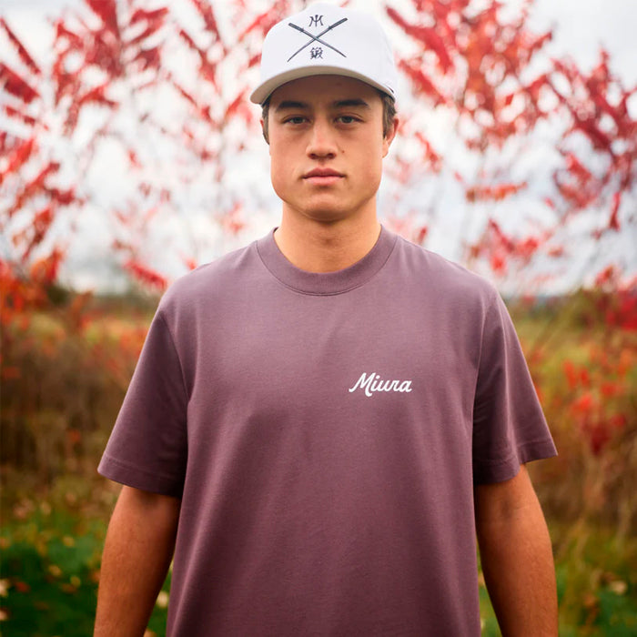 Miura Autumn Script Tee - Mauve