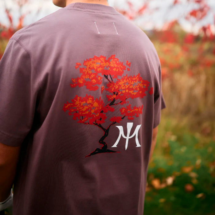 Miura Autumn Script Tee - Mauve