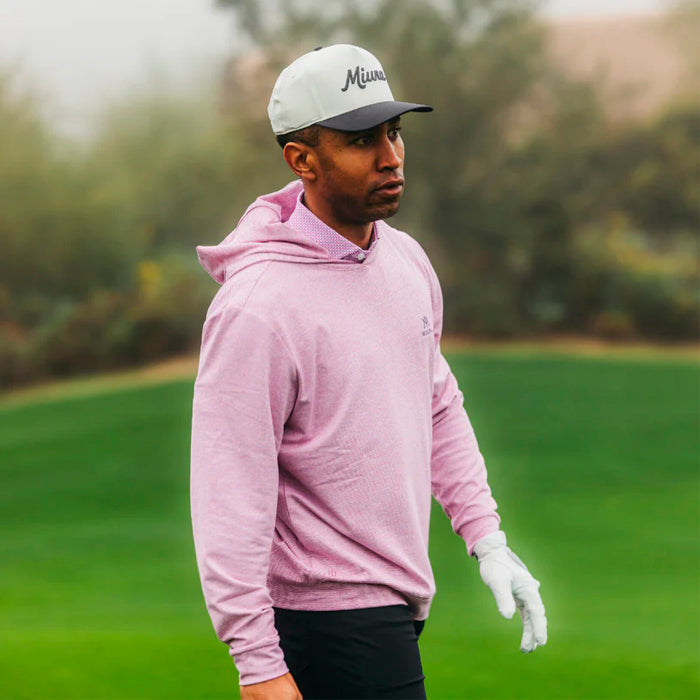 Miura Hamilton Hoodie - Cabernet Red/White